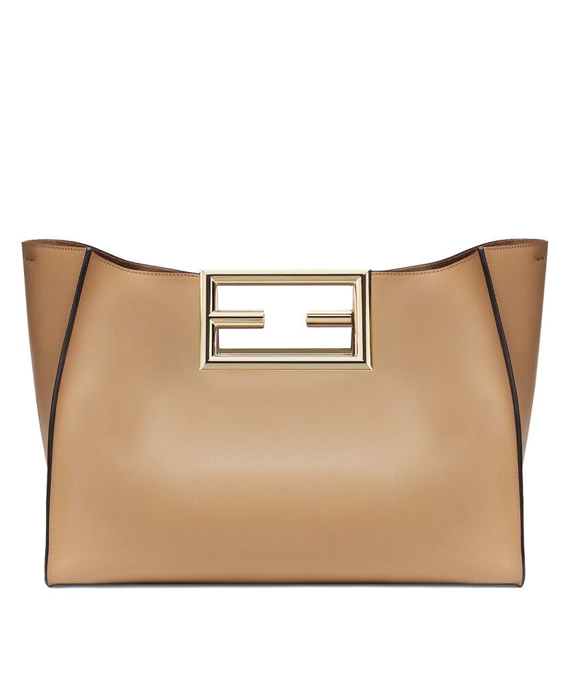 Fendi Way Large Shoulder Bag 8BH391 Apricot